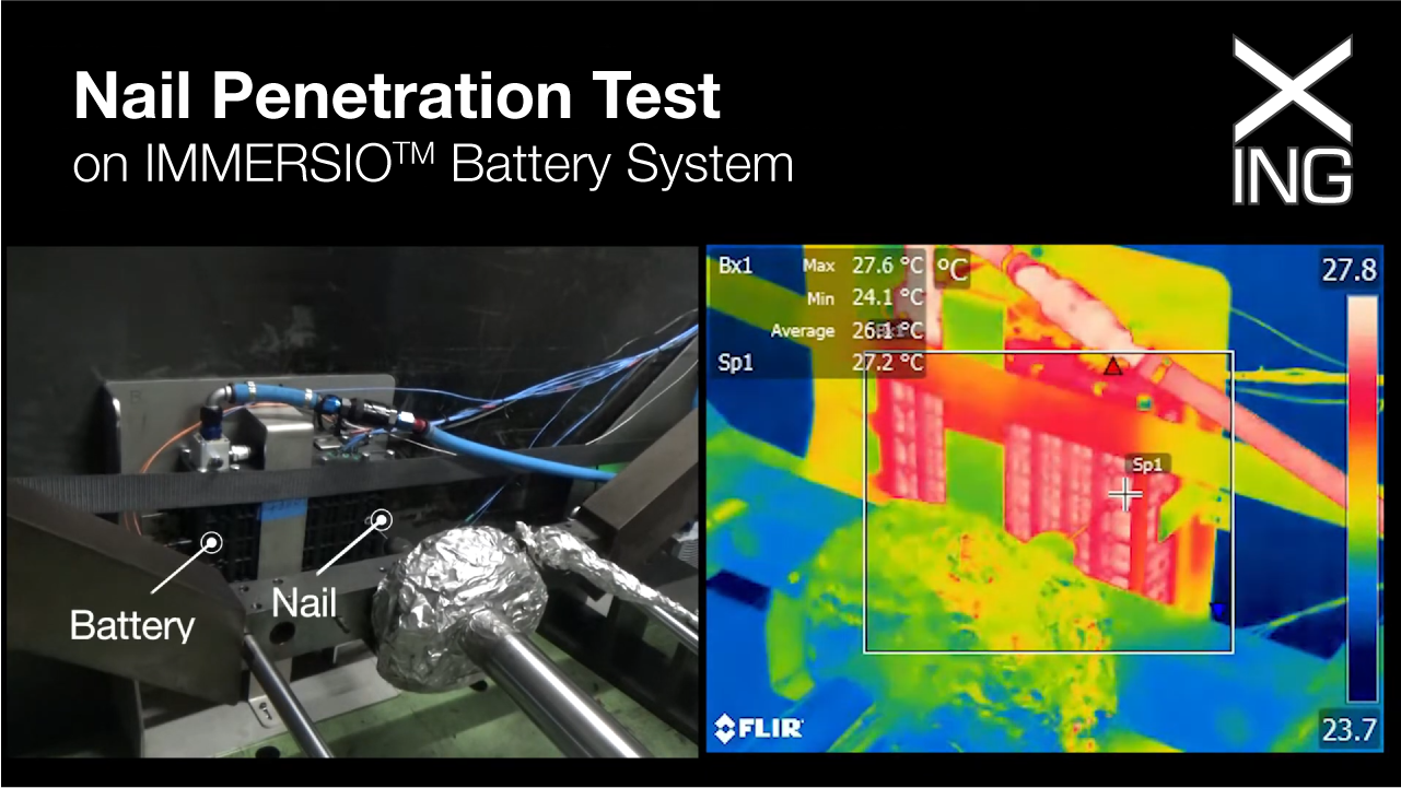 Nail Penetration Test on IMMERSIO™ Battery System